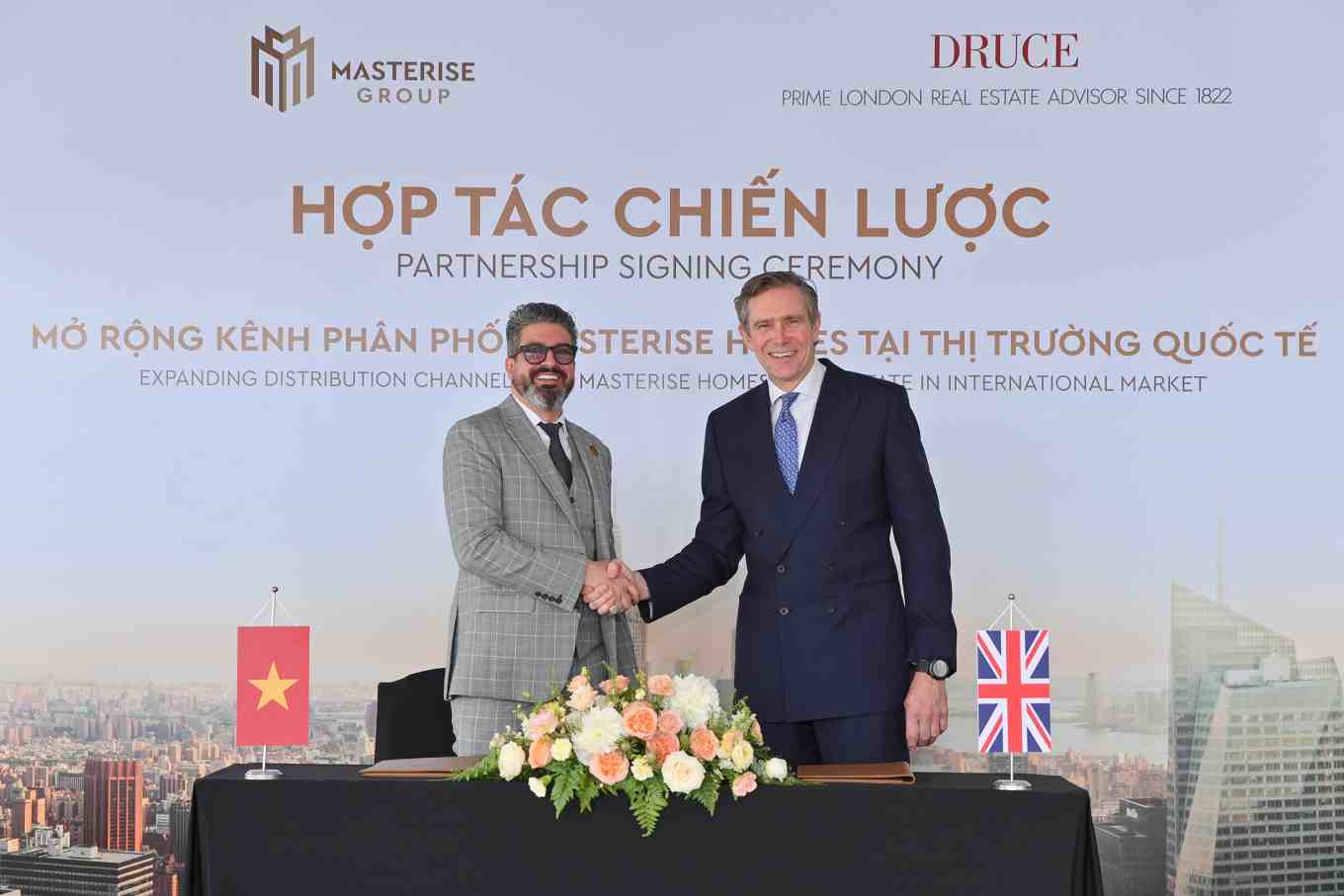 与Druce（英国）合作，Masterise Group将越南房地产分销扩展到世界压缩