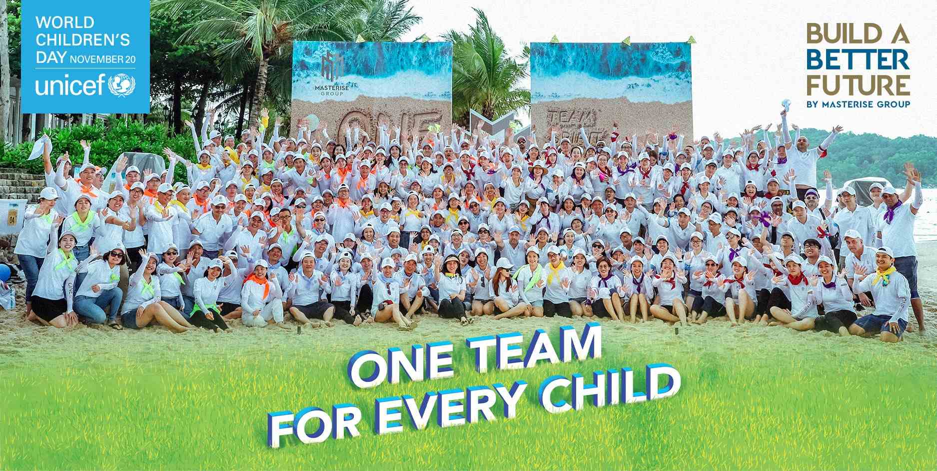 与 MASTERISE 集团一起成为联合国儿童基金会的团队 #V FOR EVERY_KILD