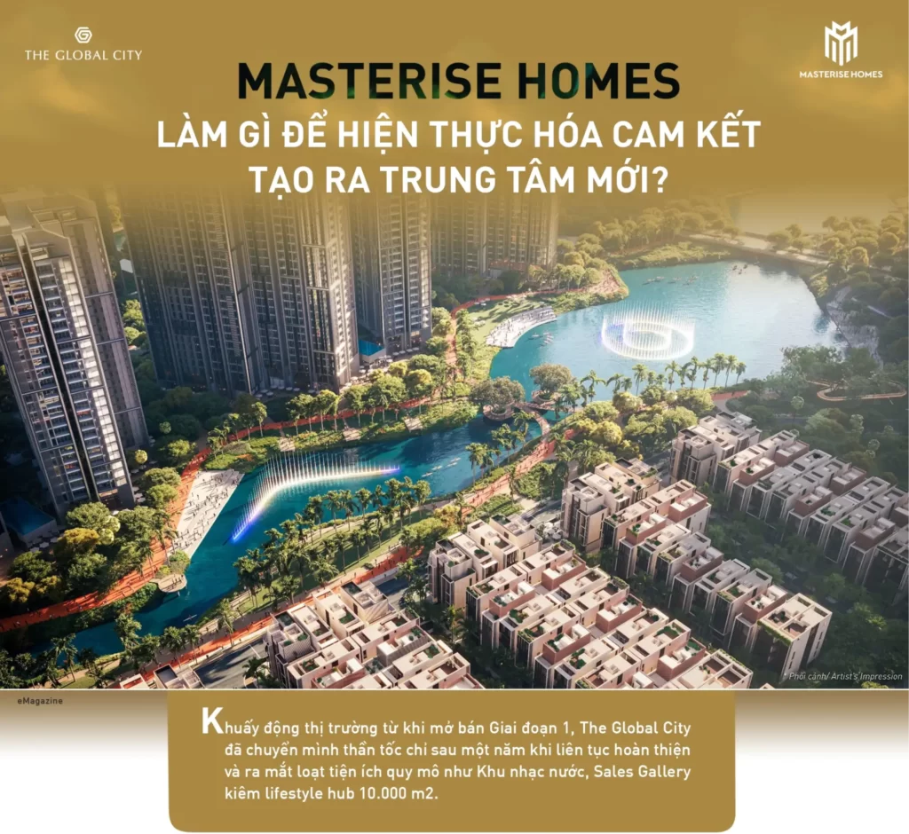 Why is Masterise Homes positioning The Global City as the new center of Ho Chi Minh City?