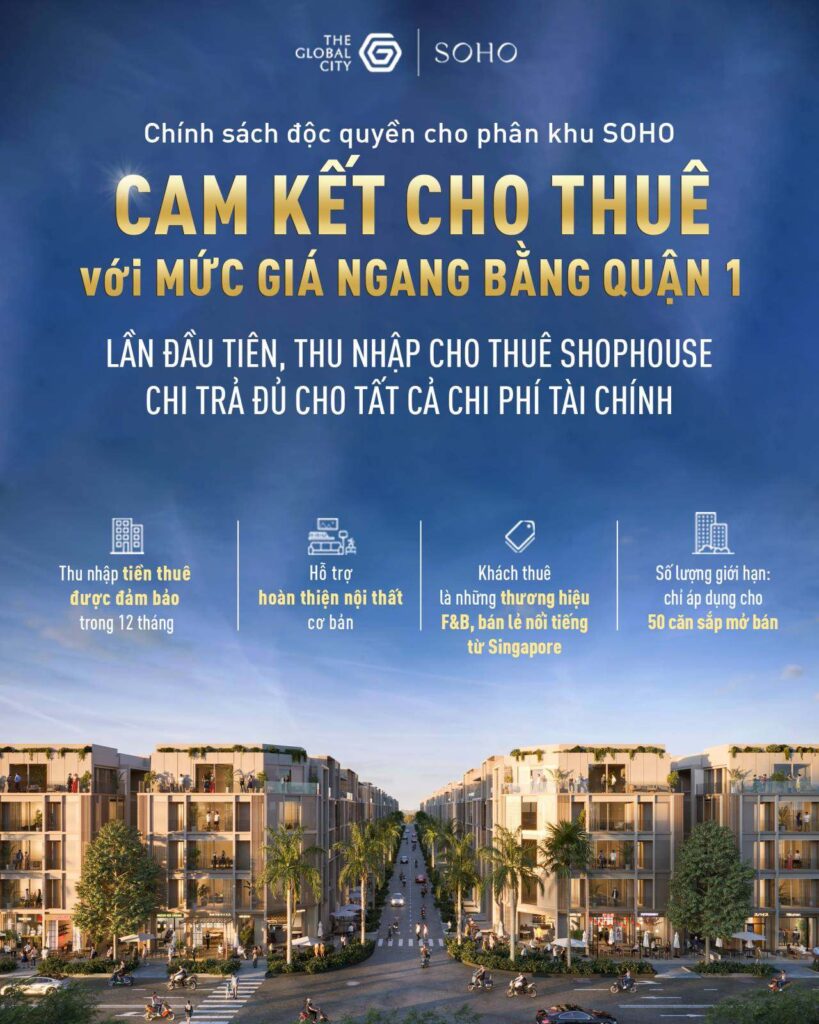 Cam kết cho thuê tại The Global City